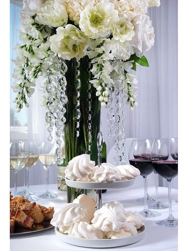 Kristályfüzér, színtelen, 1m