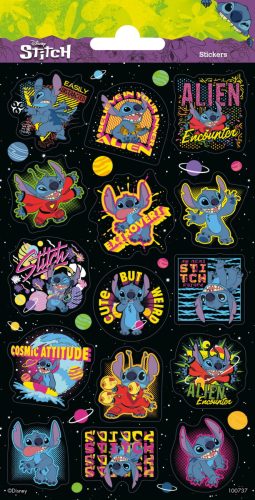Disney Lilo és Stitch, A csillagkutya Extrovert csillámos matrica szett