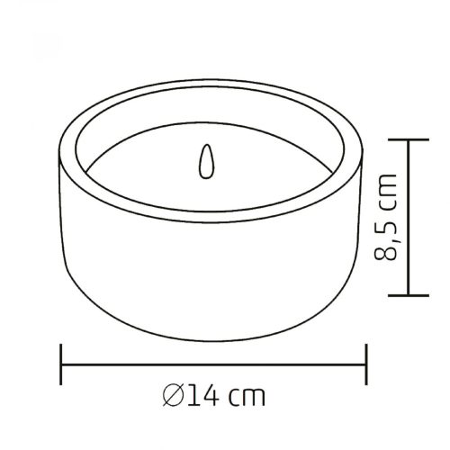  LED-es kőmécses, valódi viasszal