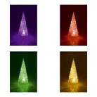 Karácsonyi asztali dísz, LED-es fenyőfa