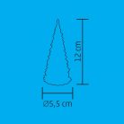 Karácsonyi asztali dísz, LED-es fenyőfa