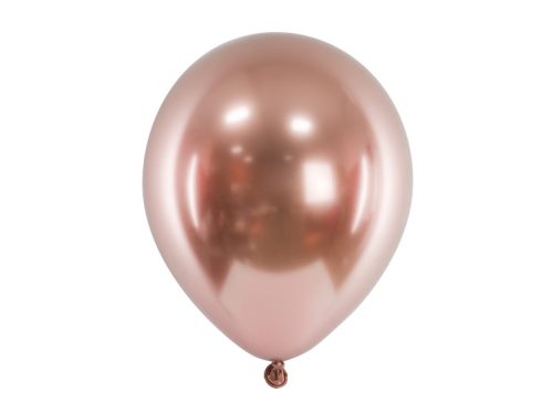 Fényes léggömbök 46 cm, rosegold (1 pkt / 5 db.)