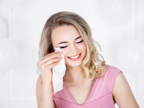 Zsebkendők Happy Tears, ezüst, 7,5x12cm (1 db / 10 db.)