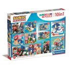 Sonic a sündisznó Heroes Rivals 10 az 1-ben puzzle Clementoni