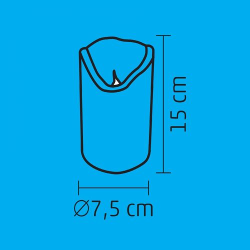 LED-es viaszgyertya, mozgó lángeffekttel