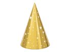 Parti sapkák Stars, arany, 16cm (1 db / 6 db.)