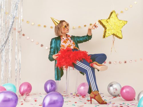 Kalapok 18. születésnapra, arany, 16 cm (1 db / 6 db)