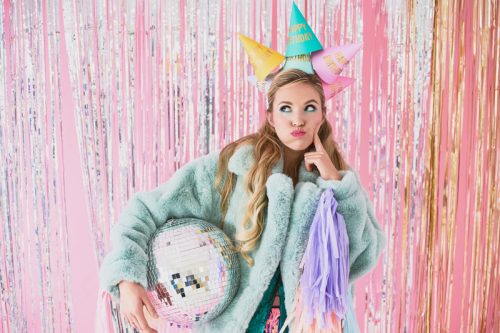 Partysapkák Boldog születésnapot, mix, 16cm (1 db / 6 db.)