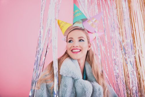 Partysapkák Boldog születésnapot, mix, 16cm (1 db / 6 db.)