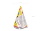 Partysapkák Dots, mix, 16cm (1 db / 6 db.)