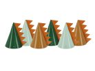Parti sapkák Dinosaurs, 14 cm, mix (1 pkt / 6 db.)
