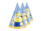 Minion papírsapka szett, 16 cm, 3 mintával, 6 db