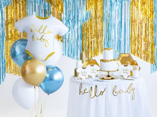 Partyfüggöny, kék, 90x250cm