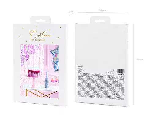 Bulifüggöny, irizáló, 90 x 250 cm