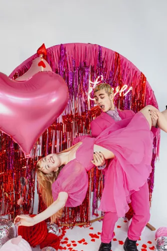 Partyfüggöny, lila, 0,9 x 2,5 m