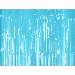 Parti függöny, világos égszínkék, 100x200cm