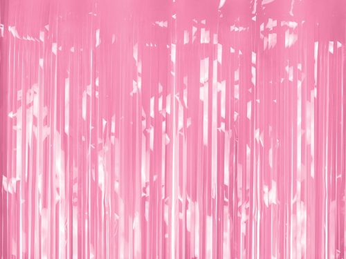 Parti függöny, világos rózsaszín, 100x200cm