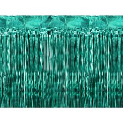 Parti függöny, üveg zöld, 100x200cm