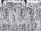 Parti függöny, ezüst, 100x200cm