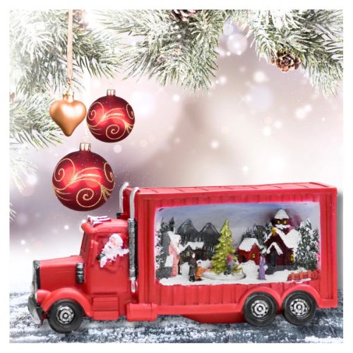 Karácsonyi kamion világítós