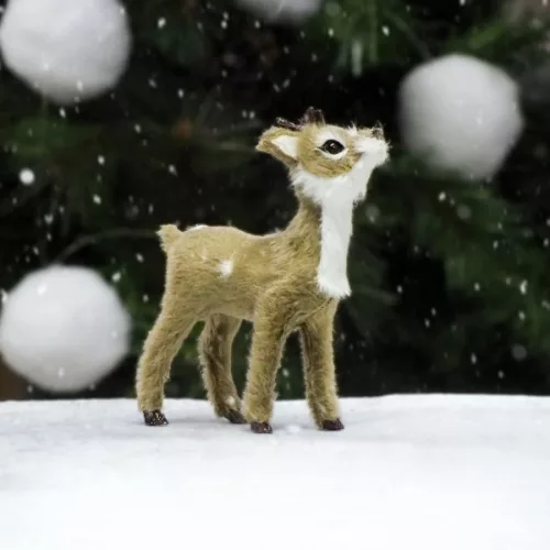 Bambi figura - barna szarvas figura - 10 cm