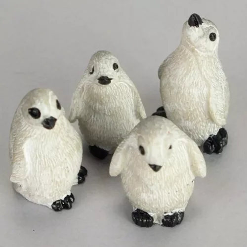 Mini pingvin csapat - 4db - 2 cm