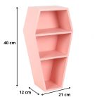 Koporsó alakú dekoratív polc - rózsaszín