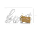 Fa felirat Sweet bar, fehér, 37x10cm