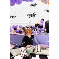 Papír dekoráció Pókok, 27x17 cm, fekete (1 pkt / 5 db.)