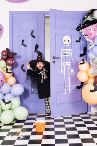 Papír dekoráció Denevérek, 19-29 cm, fekete (1 pkt / 6 db.)