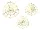 Paper decorations - Spiderwebs, gold (1 pkt / 3 pc.)