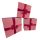 Pirs- fehér csíkos díszdoboz szett - 3db