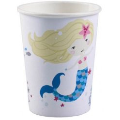 Sellő Shellebrate papír pohár 8 db-os 250 ml