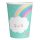 Szivárvány és Felhő Rainbow and Cloud papír pohár 8 db-os 250 ml