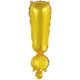 Gold, Arany ! betű fólia lufi, 43 cm