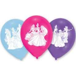   Disney Hercegnők Dance léggömb, lufi 6 db-os 9 inch (22,8 cm)