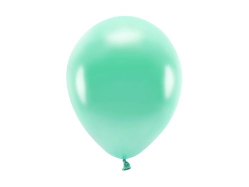 Eco Balloons 26cm metál, sötét menta (1 db / 10 db.)