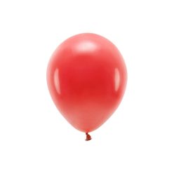 Eco Balloons 26cm pasztell, piros (1 db / 10 db.)