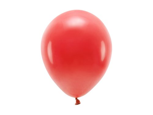 Eco Balloons 26cm pasztell, piros (1 db / 10 db.)