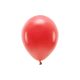 Eco Balloons 26cm pasztell, piros (1 db / 10 db.)