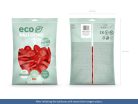 Eco Balloons 26cm pasztell, piros (1 db / 100 db.)