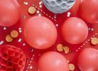 Eco Balloons 26cm pasztell, piros (1 db / 100 db.)
