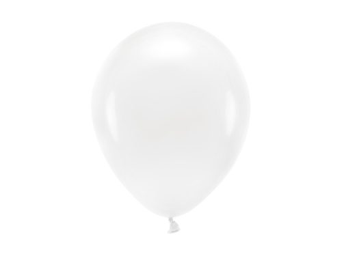 Eco Balloons 26cm pasztell, fehér (1 db / 10 db.)