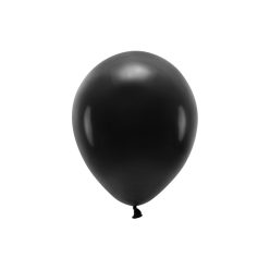 Eco Balloons 26cm pasztell, fekete (1 db / 10 db.)