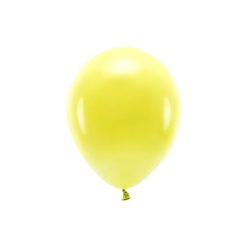 Eco Balloons 26cm pasztell, sárga (1 db / 10 db.)