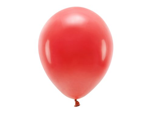 Eco Balloons 30cm pasztell, piros (1 db / 10 db.)