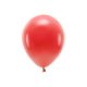 Eco Balloons 30cm pasztell, piros (1 db / 10 db.)