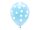 Pasztell Eco Balloons 33 cm, Pöttyös, égszínkék (1 db / 6 db.)