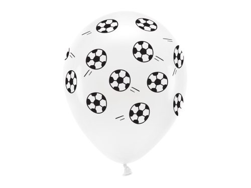 Pasztell Eco lufi 33 cm, Futball (1 db / 6 db.)