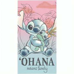   Disney Lilo és Stitch, A csillagkutya Cheeky fürdőlepedő, strand törölköző 70x140cm